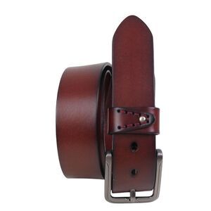 Wolfant BROWN GENUINE LEATHER 1 1/2"Wd CASUAL DRESS MEN'S BELT Sz 38 (X78